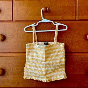 Forever 21 yellow striped tank!